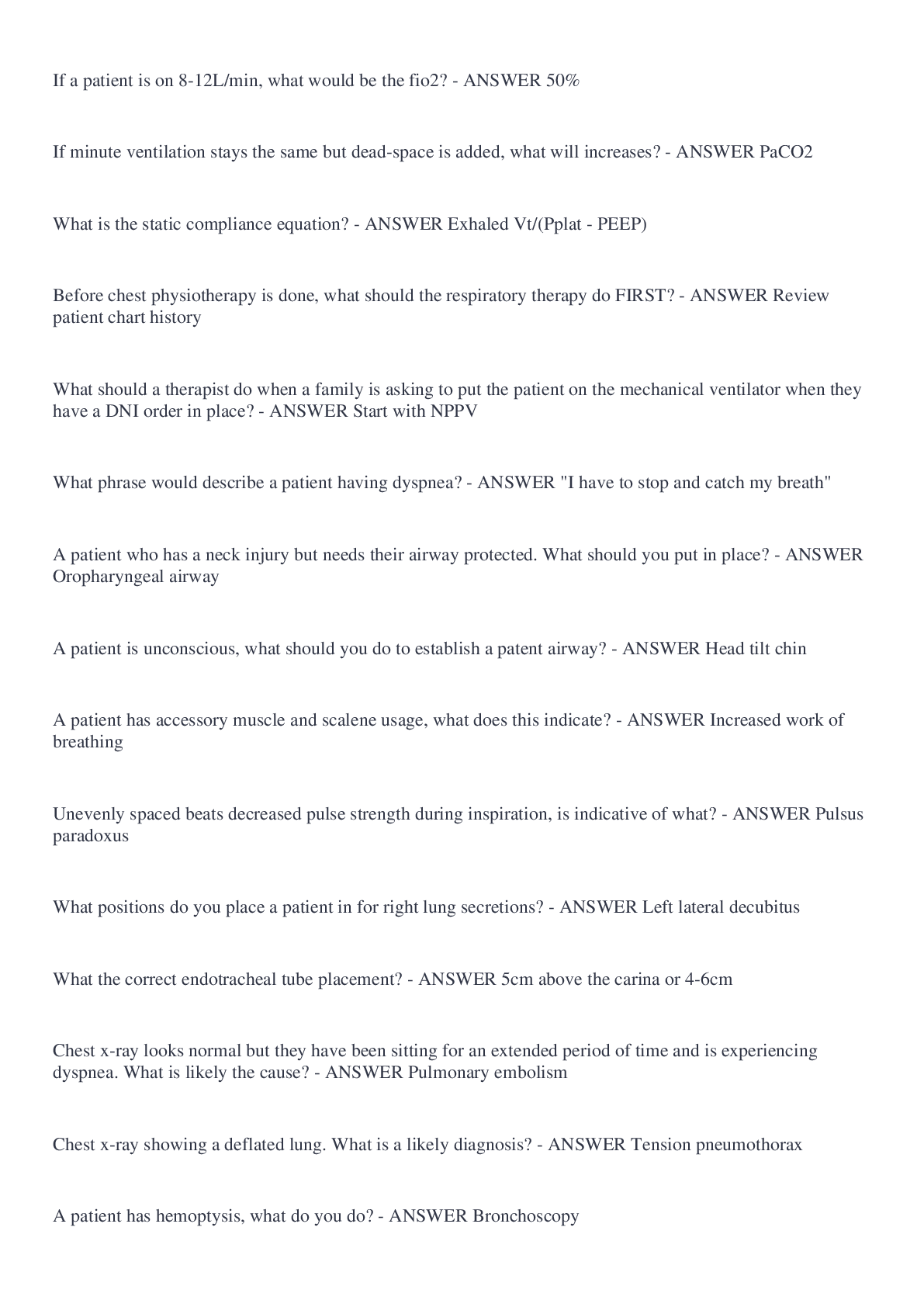 Preview of TMC for May 2020 Questions and Answers